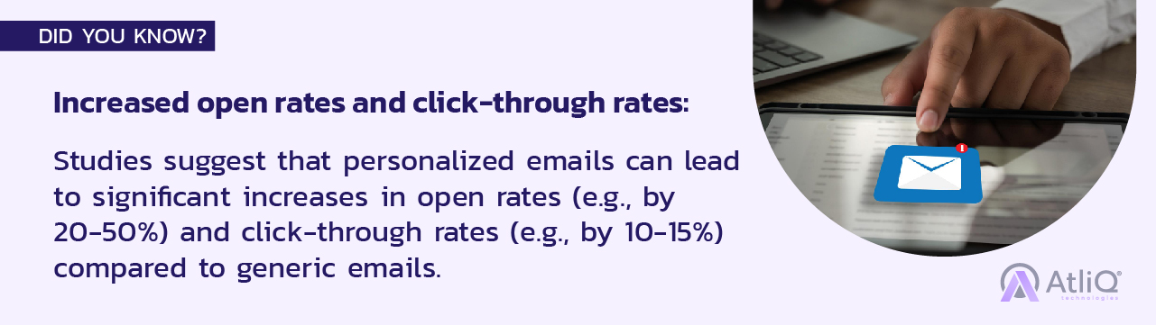 Increased open rates and click-through rates